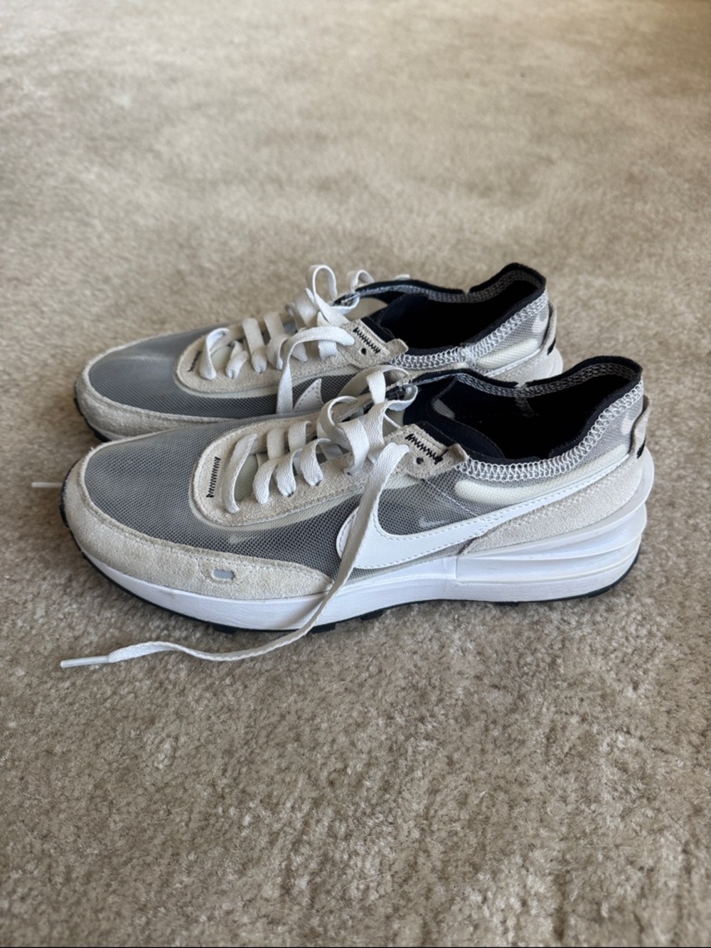 Nike Waffle One Summit White Sneakers size 8